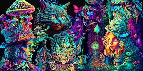 Trippy Alice In Wonderland Openart