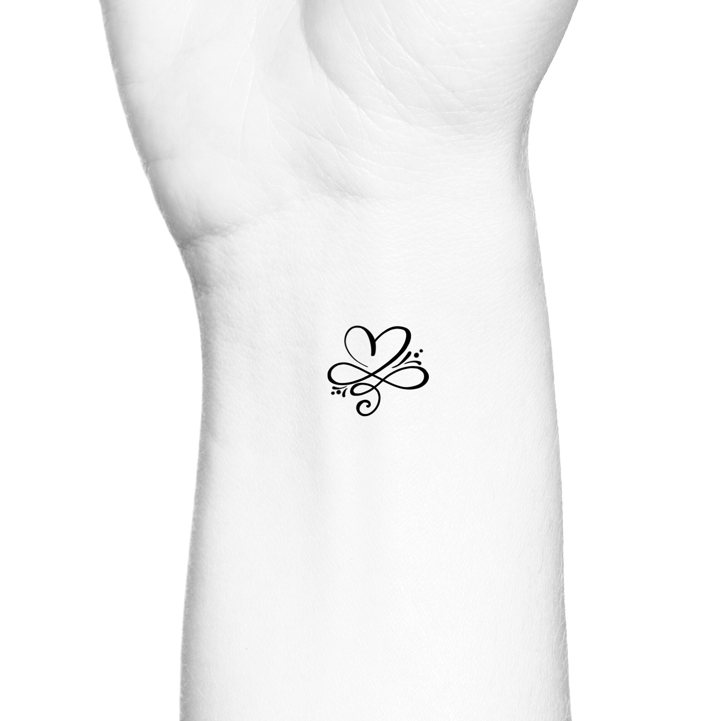 Unconditional Love Tattoo Infinity Symbol Inside A Heart