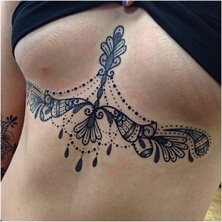 Under Breast Tattoo Ideas