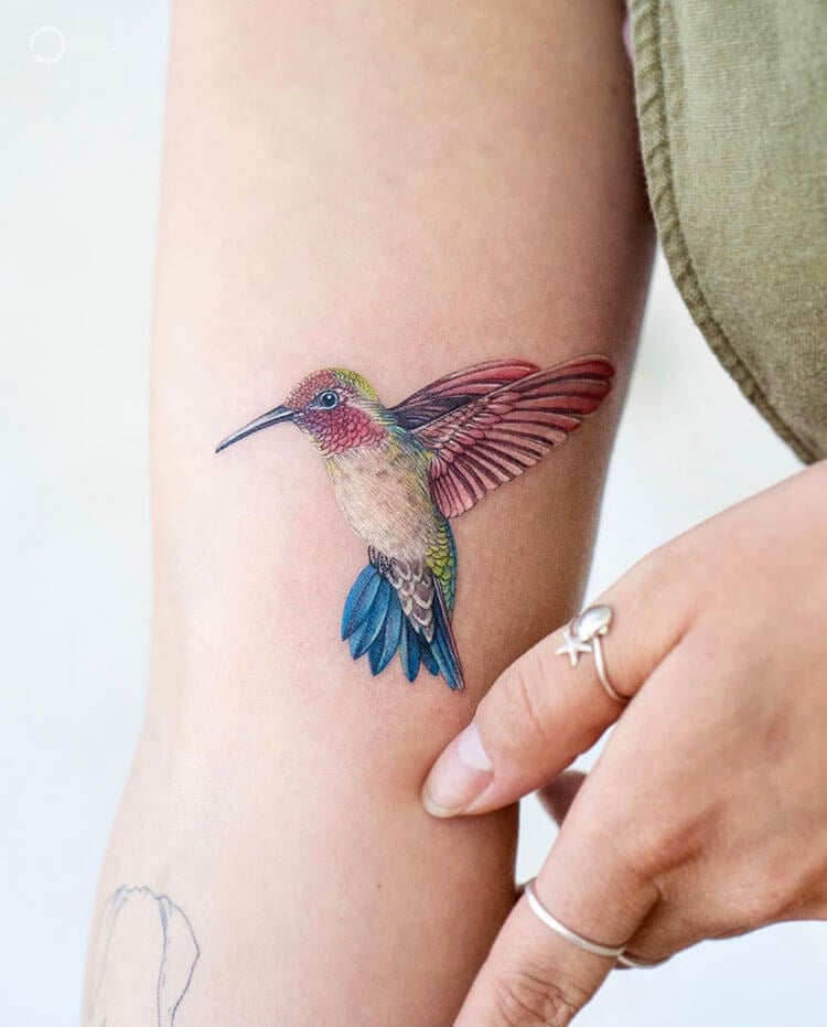 Unique And Colorful Hummingbird Tattoo Design Ideas And Meaning