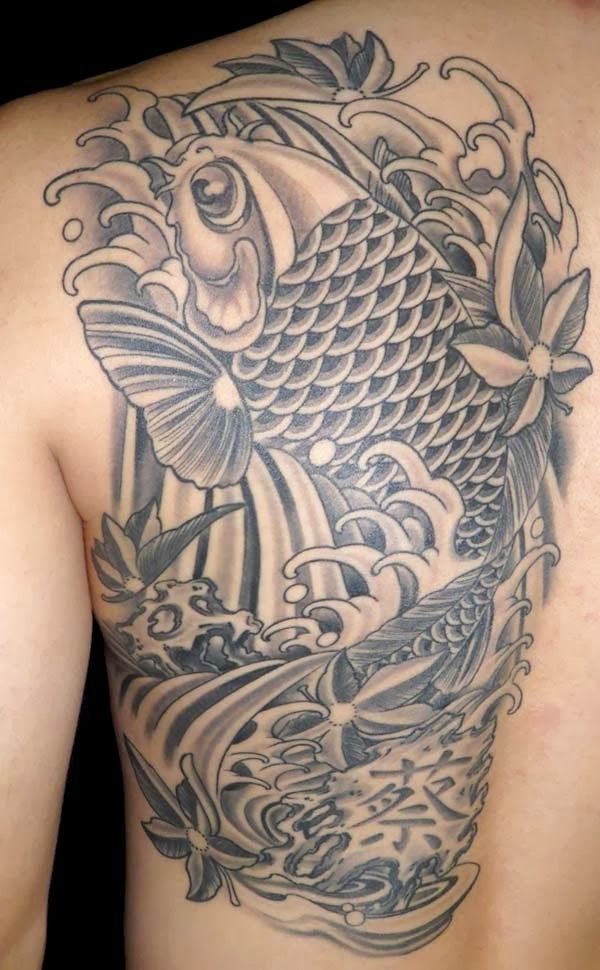 Universoparalelo Black Koi Fish Tattoos