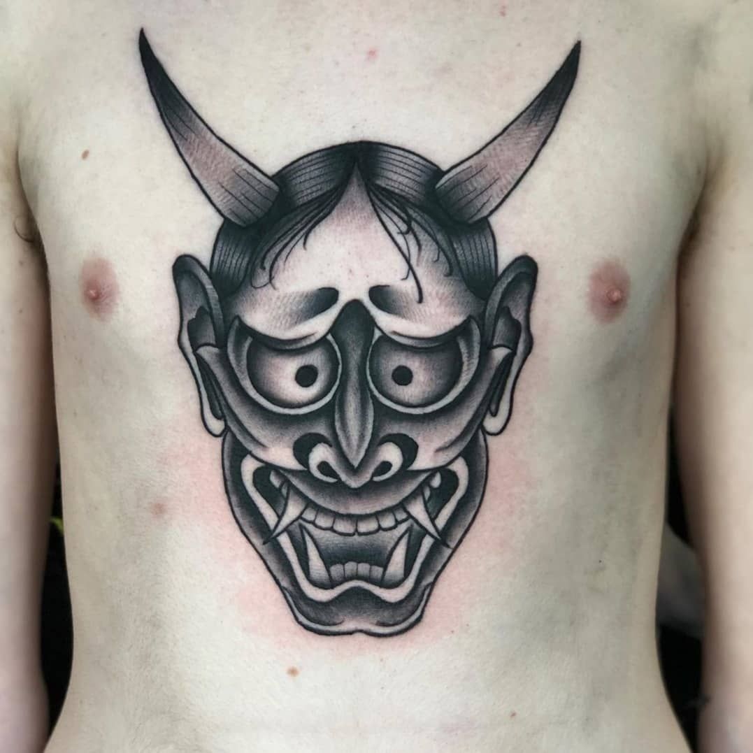 Update 36 Powerful Hannya Mask Tattoos June 2020 Hannya Mask