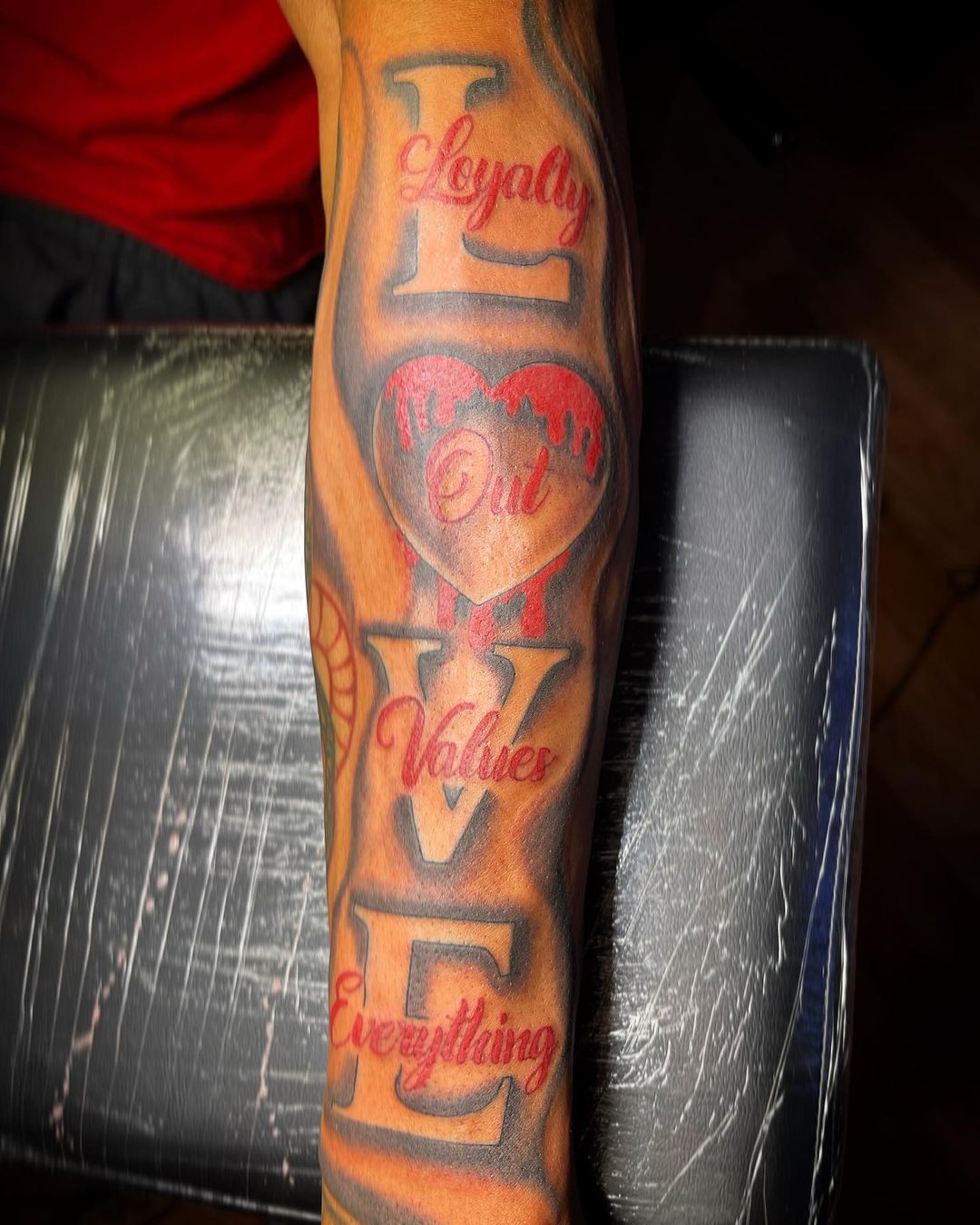 Update 69 Loyalty Out Values Everything Tattoo Forearm Super Hot In