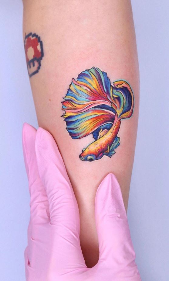 Update 76 Beta Fish Tattoo Super Hot In Cdgdbentre