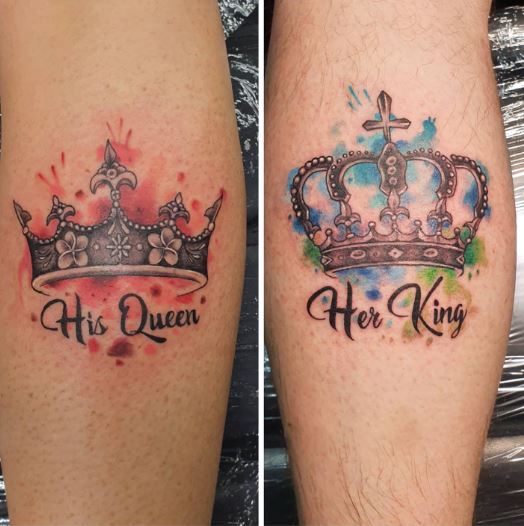 Update More Than 81 His Queen Tattoo Best In Coedo Com Vn