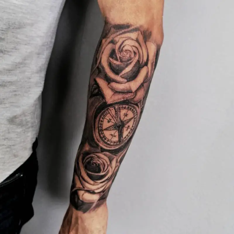 Update More Than 86 Rose Tattoo Forearm Men In Cdgdbentre