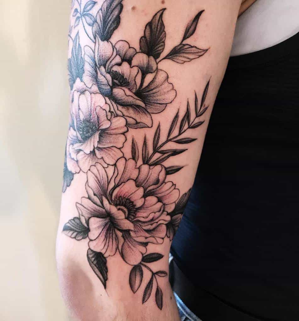 Upper Arm Flower Tattoo Inspira O Para Tatuagem Tatoo Tatuagem Pequena