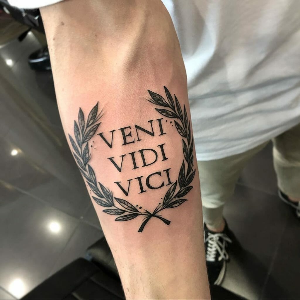 5 Stunning Veni Vidi Vici Tattoo Designs Revealed