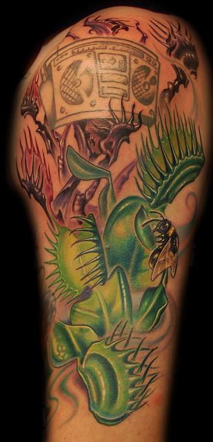 Venus Fly Trap Tattoo By Marvin Silva Tattoos