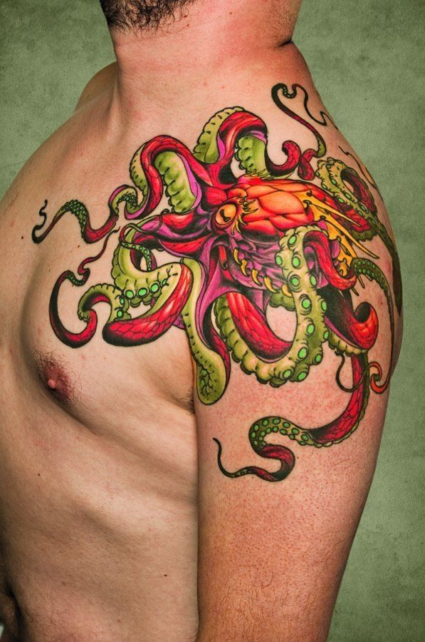 Vibrant Octopus Tattoos Are A Recent Favorite Of Mine Octopus