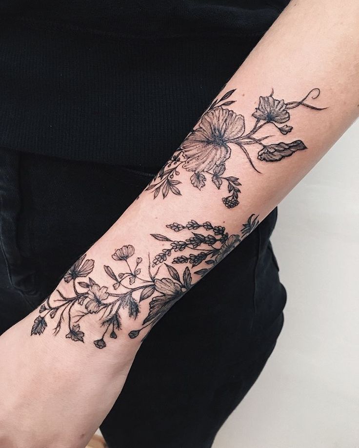 Vine Tattoo On Man Right Full Sleeve Flower Tattoo Arm Tattoos For