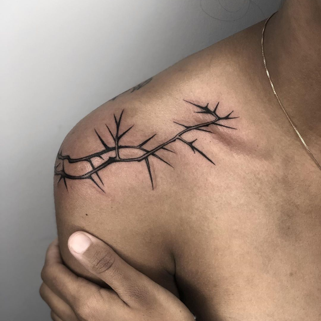 Vine With Thorns Tattoo Bikerackforvan