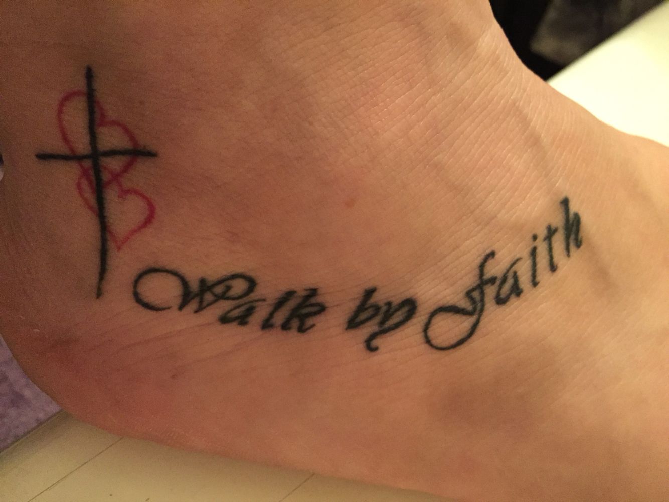 Walk By Faith Tattoo Mytattoo Faith Tattoo Walk By Faith Ankle Tattoo