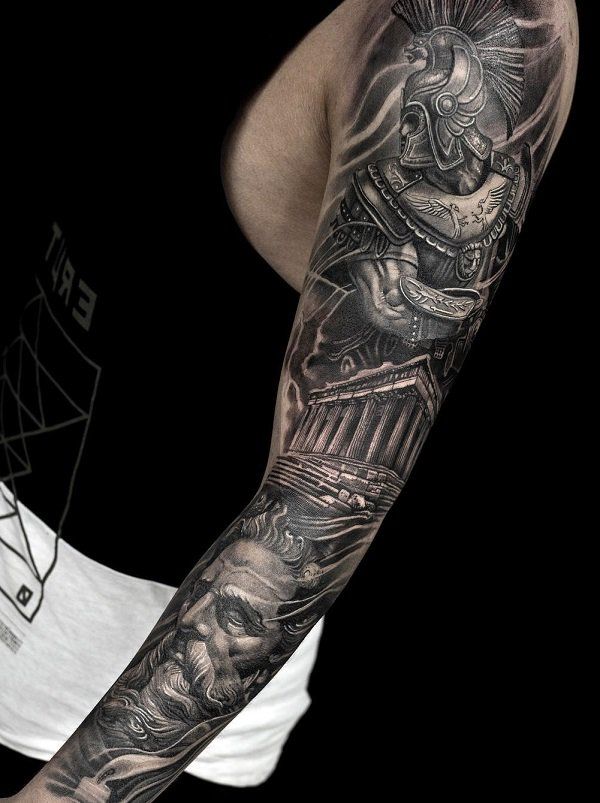 Warrior Full Sleeve Tattoo 95 Awesome Examples Of Full Sleeve Tattoo Ideas Full Sleeve