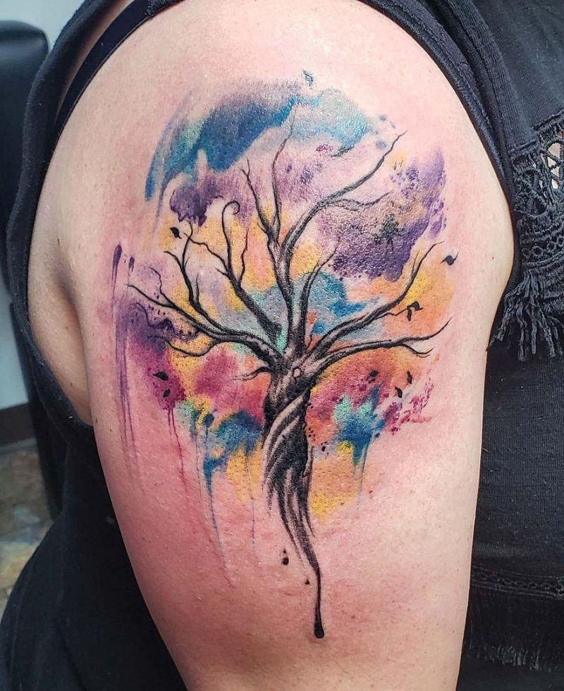 Watercolor Tree Of Life Creative Fabrica