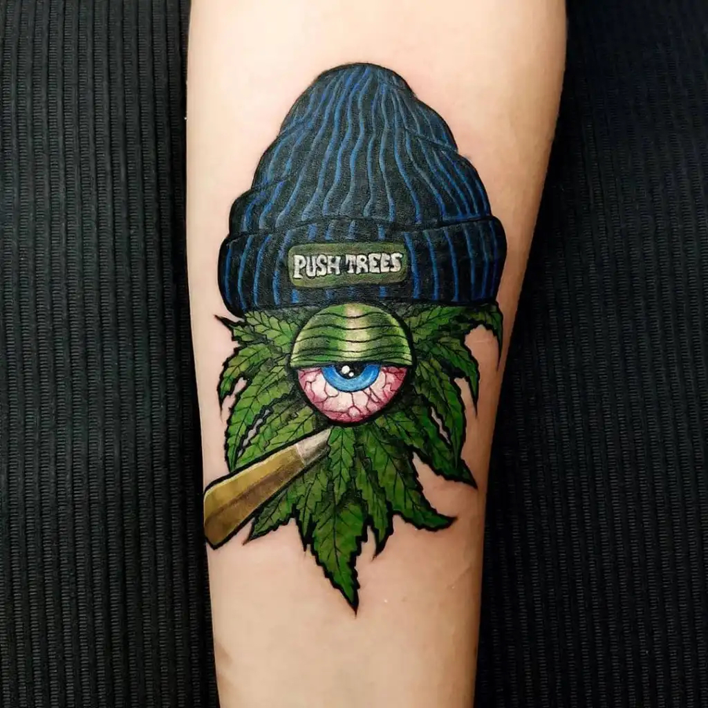 Weed Leaf Temporary Tattoo Easytatt