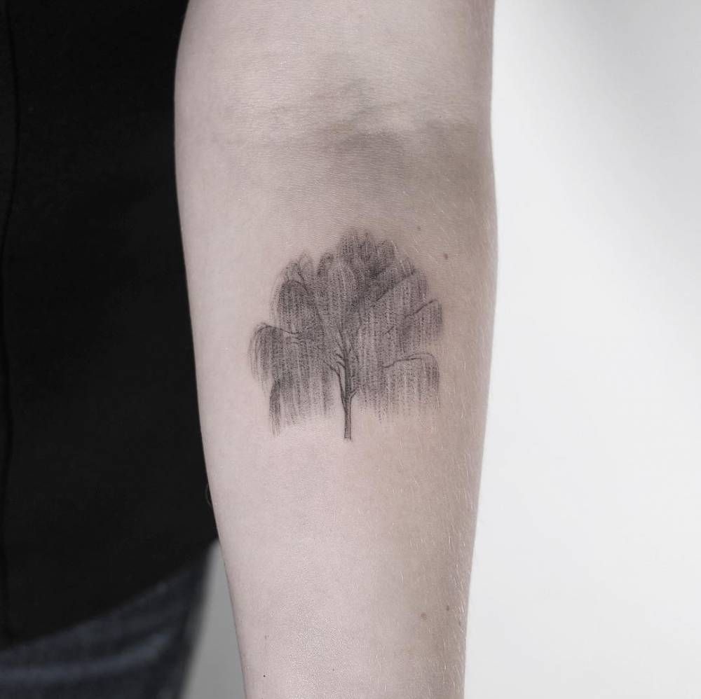 Weeping Willow Tattoo