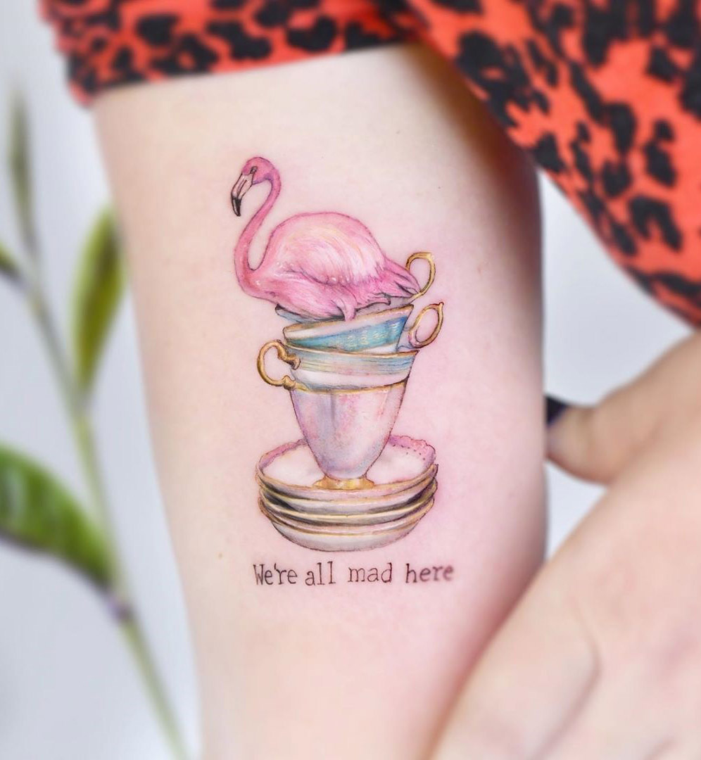 5 Creative We're All Mad Here Tattoo Ideas