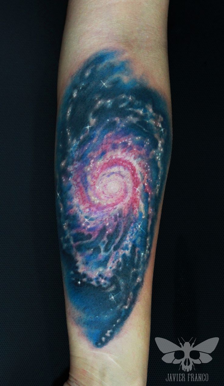 Whirlpool Galaxy Tattoo By Javier Franco