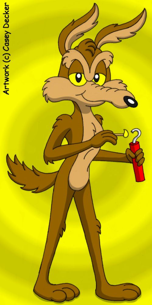 Wile E Coyote By Themrock On Deviantart Cartoon Character Tattoos Funny Cartoon Characters