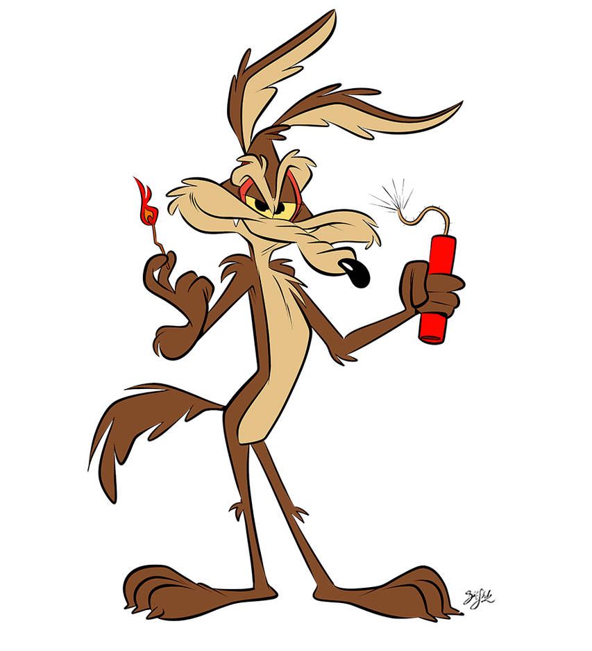 Wile E Coyote In 2020 Cartoon Tattoos Cartoon Coloring Pages