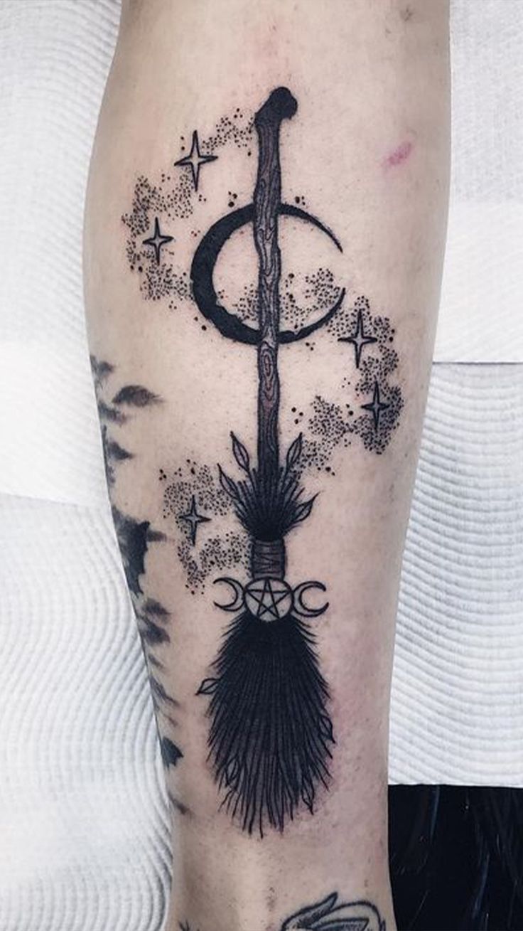 Witch Tattoo Wiccan Tattoos Wicca Tattoo Creative Tattoos