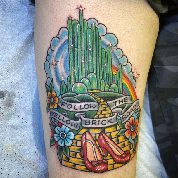 Wizard Of Oz Tattoo In 2023 Oz Tattoo Wizard Of Oz Tattoos Sweet