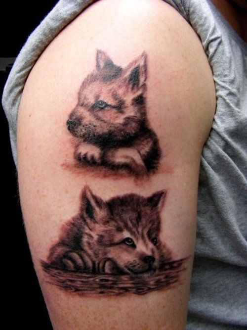 Wolf and Cub Tattoo: Meaning and Designs