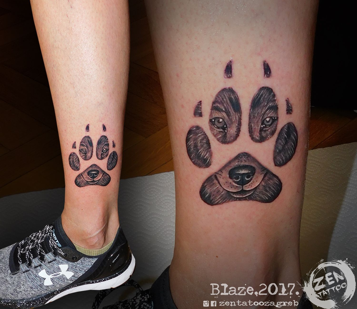 Wolf Paw Tattoo By Blaze Www Facebook Com Zentattoozagreb Tattoos