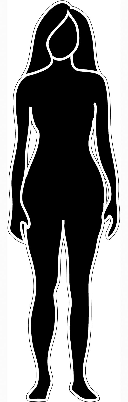 Womans Body Outline Template