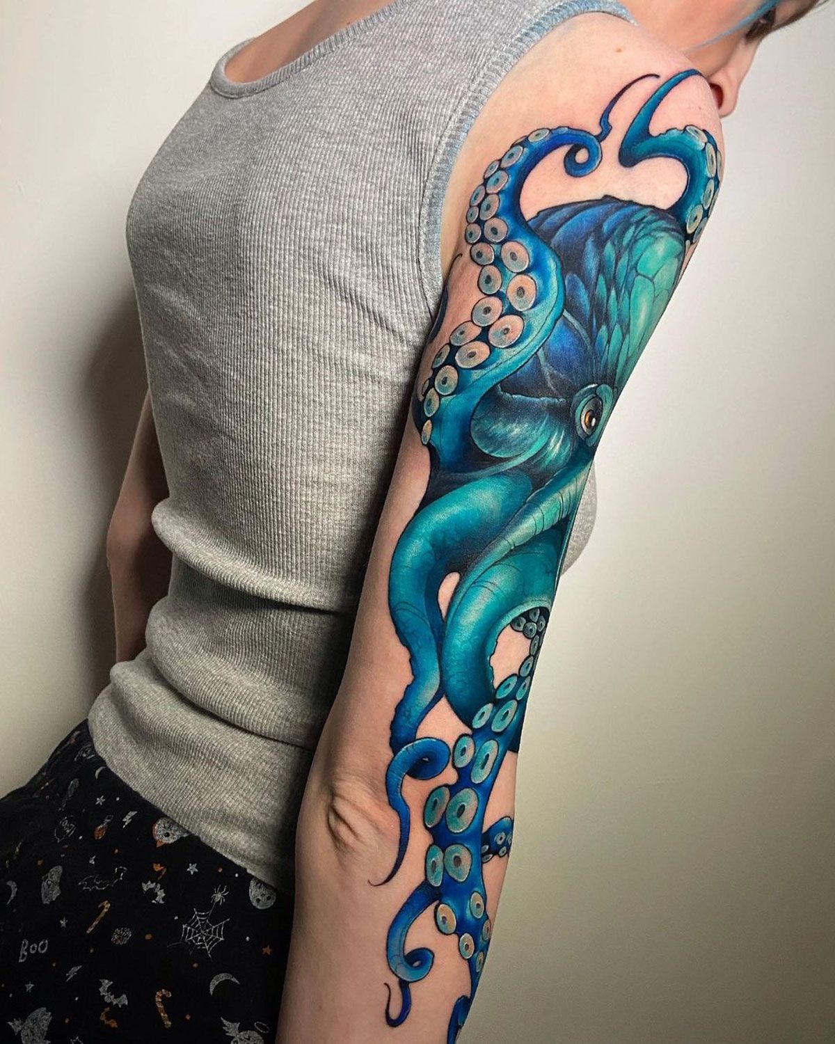 Women S Octopus Hip Leg Tattoo Best Tattoo Ideas For Men Women