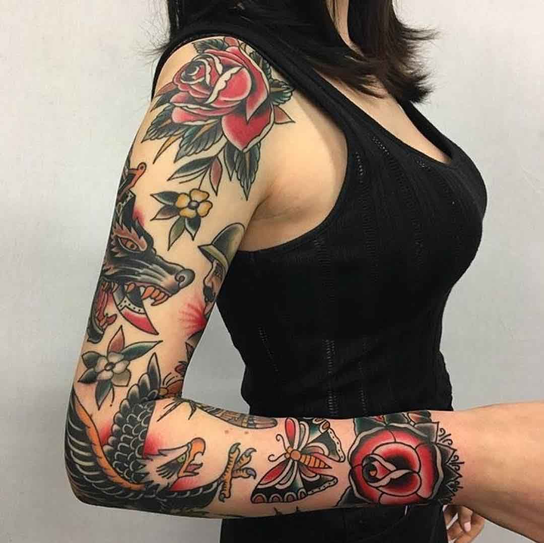 5 Stunning Designs for Women's Arm Sleeve Tattoos