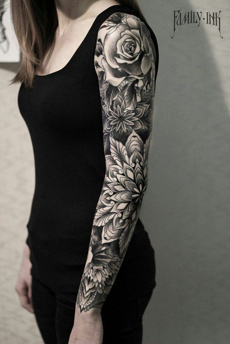 Womens Sleeve Tattoo Template